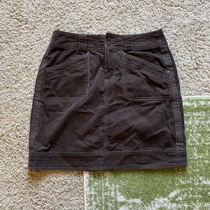 Sahali Brown Corduroy Skirt